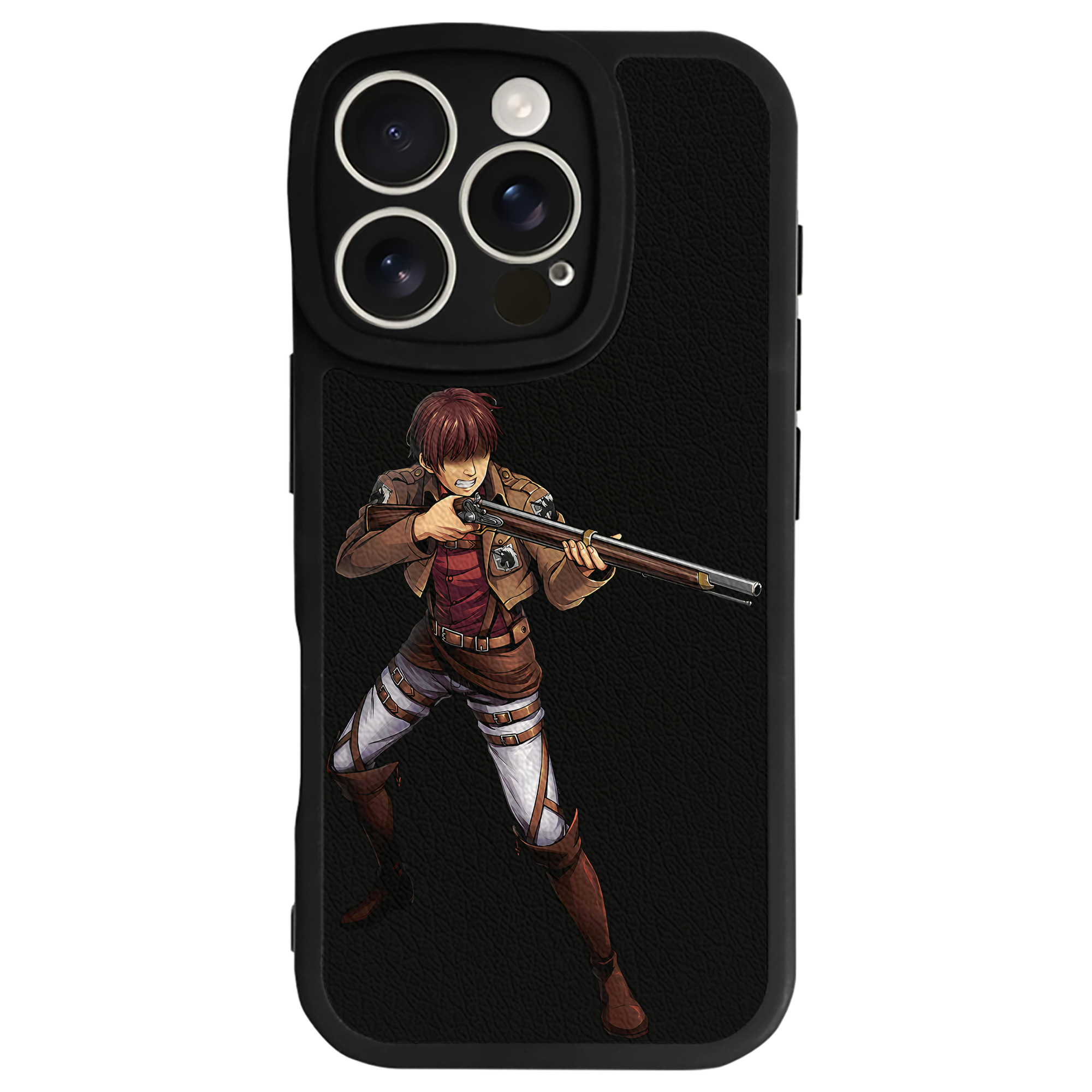 （画像用） 進撃の巨人 Attack on Titan 【iPhone 16シリーズ対応】シリコンスマホケース（レザー調） 材質：シリコン